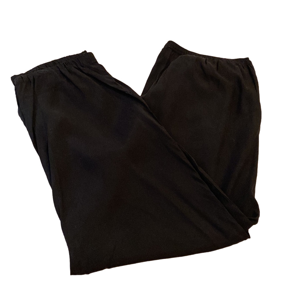 Cotelac blavk front zip modal cupro blend crop pants . Size 1